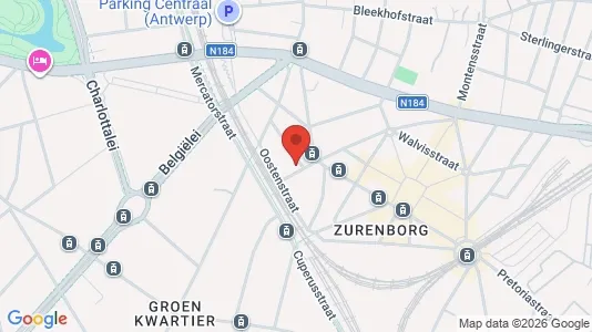 Apartments for rent i Stad Antwerp - kort over placeringen