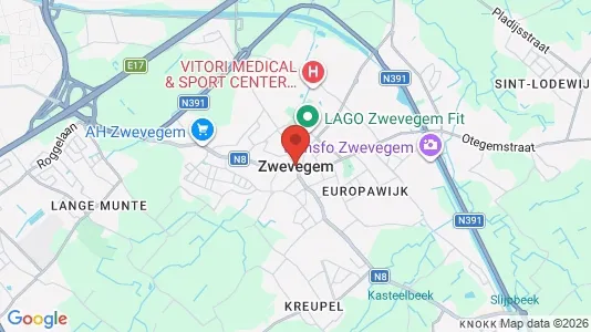 Houses for rent i Zwevegem - kort over placeringen