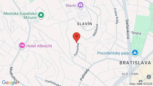 Apartments for rent i Bratislava Staré Mesto - kort over placeringen