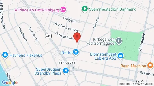 Apartments for rent i Esbjerg Center - kort over placeringen