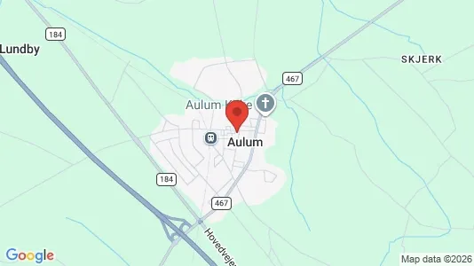 Apartments for rent i Aulum - kort over placeringen