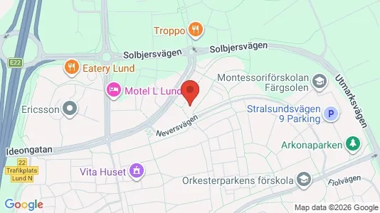 Apartments for rent i Lund - kort over placeringen