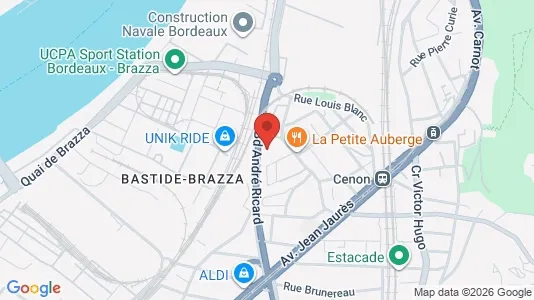 Apartments for rent i Bordeaux - kort over placeringen