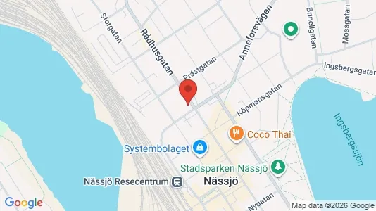 Apartments for rent i Nässjö - kort over placeringen