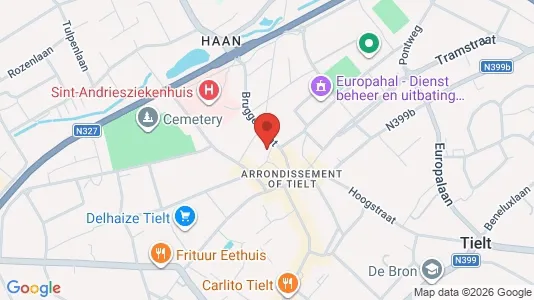 Apartments for rent i Tielt - kort over placeringen