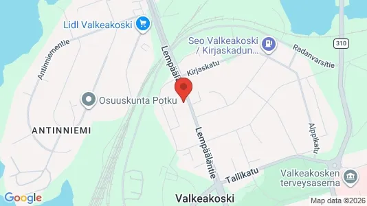 Apartments for rent i Valkeakoski - kort over placeringen