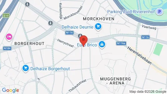 Apartments for rent i Antwerp Deurne - kort over placeringen