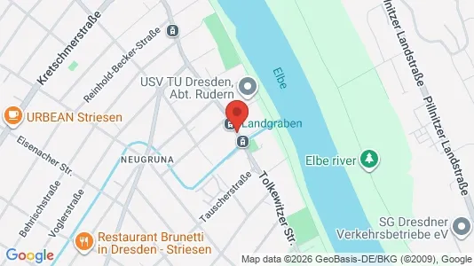 Apartments for rent i Dresden - kort over placeringen