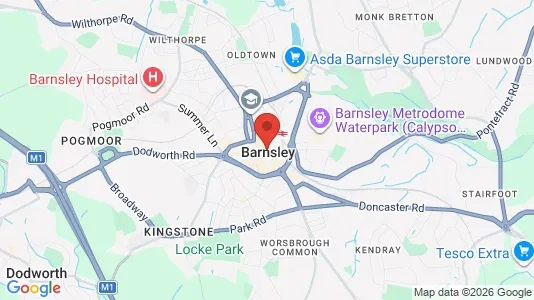 Apartments for rent i Barnsley - South Yorkshire - kort over placeringen