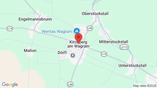 Apartments for rent i Kirchberg am Wagram - kort over placeringen