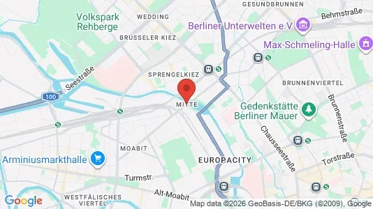 Apartments for rent i Berlin Mitte - kort over placeringen