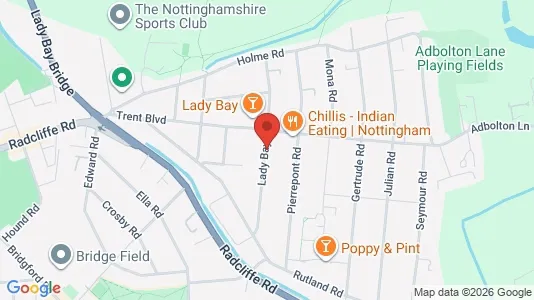 Apartments for rent i Nottingham - Nottinghamshire - kort over placeringen