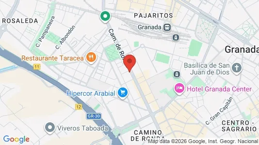 Apartments for rent i Granada - kort over placeringen