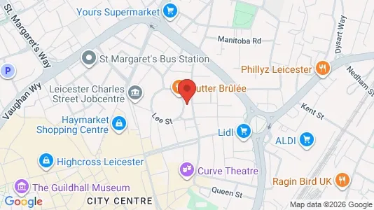 Apartments for rent i Leicester - Leicestershire - kort over placeringen