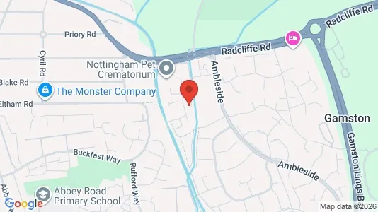 Apartments for rent i Nottingham - Nottinghamshire - kort over placeringen