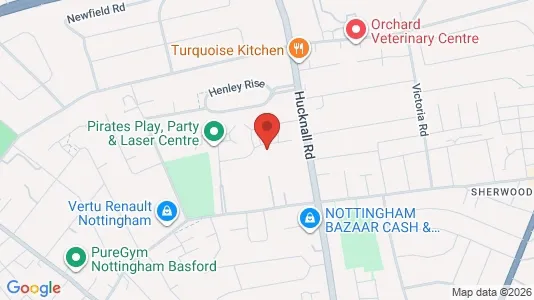 Apartments for rent i Nottingham - Nottinghamshire - kort over placeringen