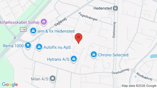 Apartments for rent i Hedensted - kort over placeringen