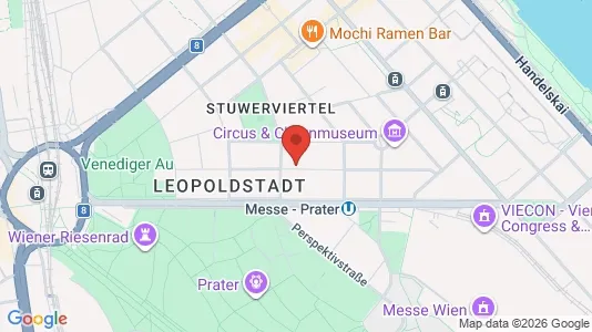Apartments for rent i Vienna Leopoldstadt - kort over placeringen