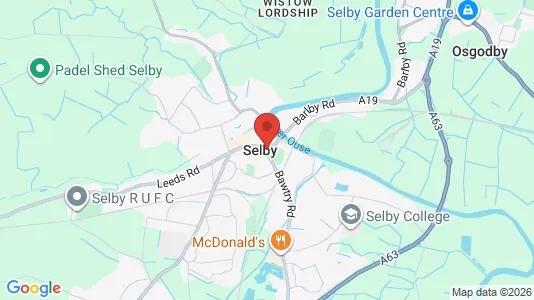 Apartments for rent i Selby - North Yorkshire - kort over placeringen