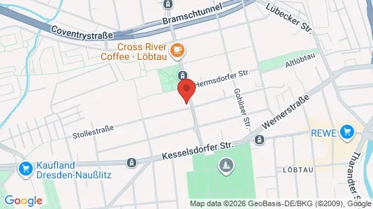 Apartments for rent i Dresden - kort over placeringen