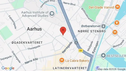 Apartments for rent i Aarhus C - kort over placeringen