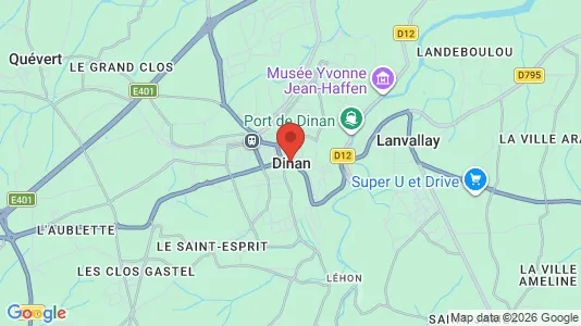 Apartments for rent i Dinan - kort over placeringen