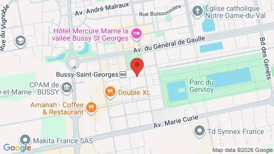 Apartments for rent i Torcy - kort over placeringen