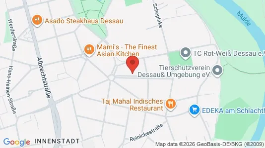 Apartments for rent i Dessau-Roßlau - kort over placeringen