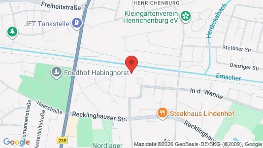 Apartments for rent i Recklinghausen - kort over placeringen