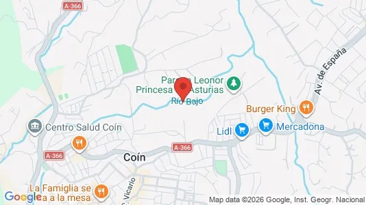 Apartments for rent i Coín - kort over placeringen