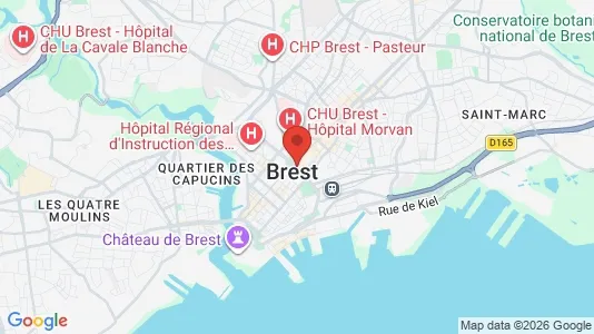 Houses for rent i Brest - kort over placeringen