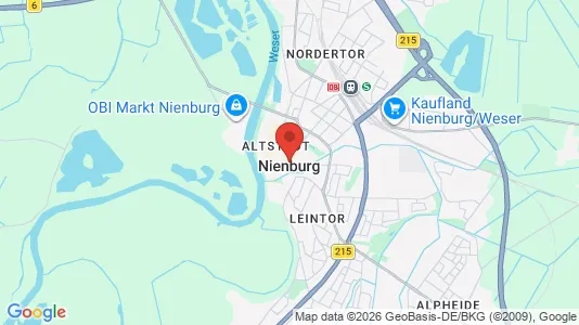 Houses for rent i Nienburg/Weser - kort over placeringen