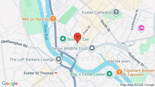 Apartments for rent i Exeter - Devon - kort over placeringen
