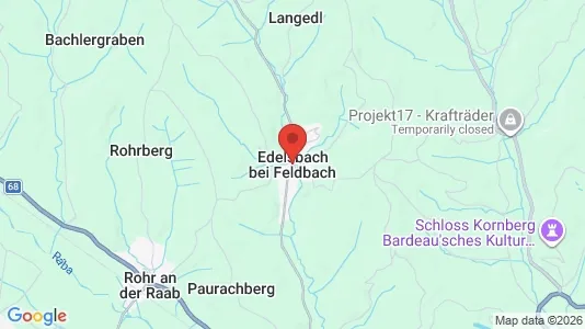 Apartments for rent i Edelsbach bei Feldbach - kort over placeringen