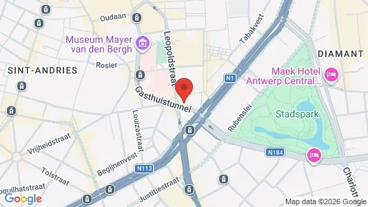 Apartments for rent i Stad Antwerp - kort over placeringen