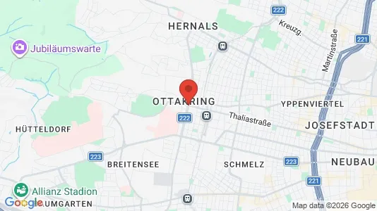 Rooms for rent i Wien Ottakring - kort over placeringen
