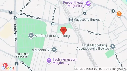 Apartments for rent i Magdeburg - kort over placeringen
