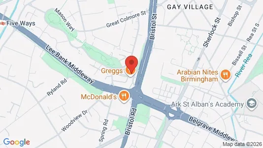 Apartments for rent i Birmingham - West Midlands - kort over placeringen