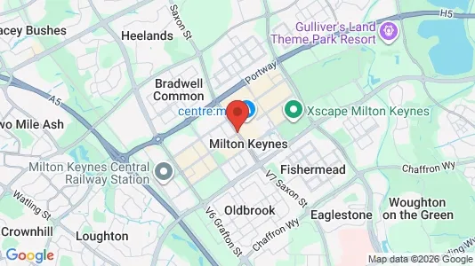Apartments for rent i Milton Keynes - Buckinghamshire - kort over placeringen