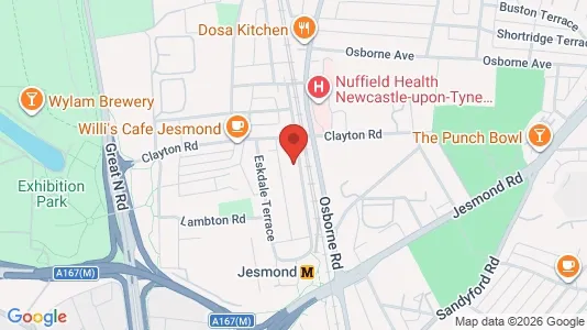 Apartments for rent i Newcastle upon Tyne - Tyne and Wear - kort over placeringen