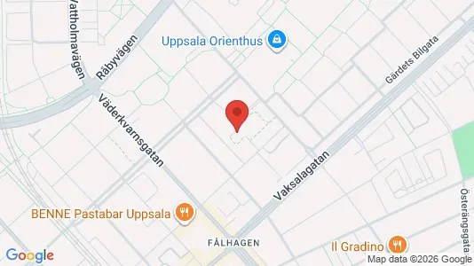 Apartments for rent i Uppsala - kort over placeringen