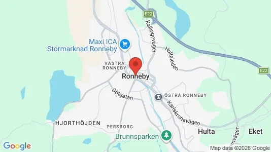 Houses for rent i Ronneby - kort over placeringen