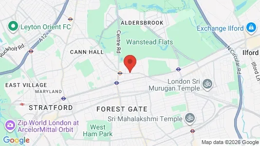 Apartments for rent i London E7 - kort over placeringen