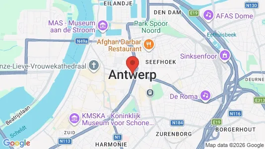 Houses for rent i Stad Antwerp - kort over placeringen