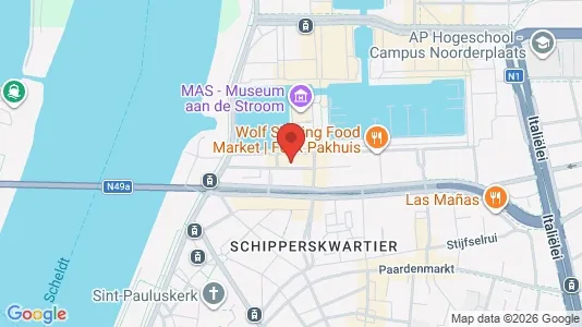 Apartments for rent i Stad Antwerp - kort over placeringen