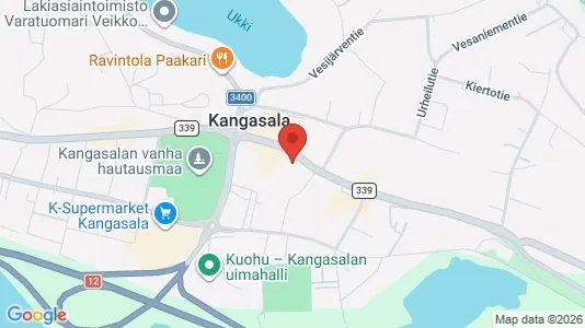 Apartments for rent i Kangasala - kort over placeringen