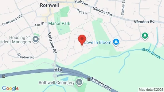 Apartments for rent i Kettering - Northamptonshire - kort over placeringen