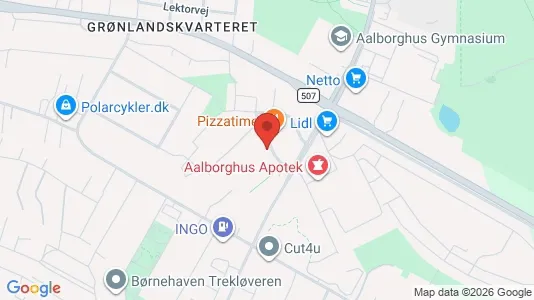 Apartments for rent i Aalborg SØ - kort over placeringen