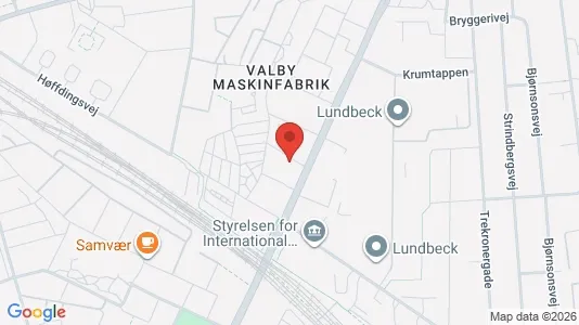 Apartments for rent i Valby - kort over placeringen