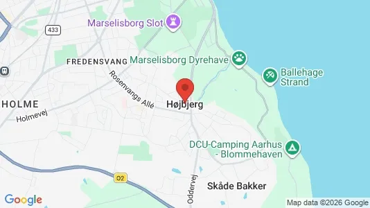 Apartments for rent i Højbjerg - kort over placeringen